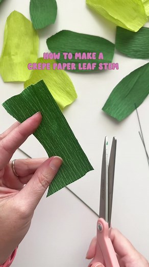 Crepe paper leaves to add to a felt flower bouquet #crepepaper @Sizzix