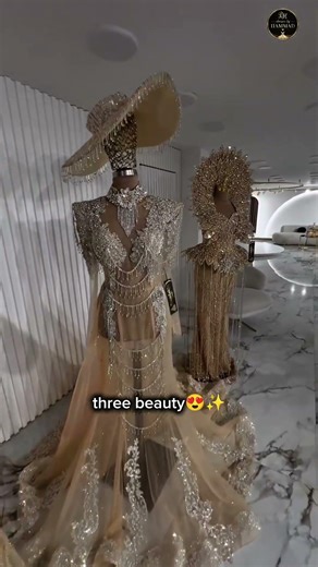 Which Gold Bridal Dress Would You Choose? 👰✨ #bridalchoice #weddingdress