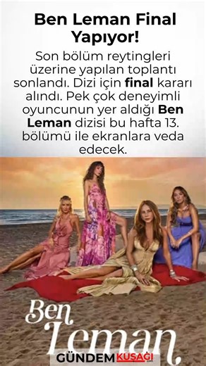 NOW TV'nin Ben Leman dizisi bu hafta final yapıyor. #benleman #yerlidizi