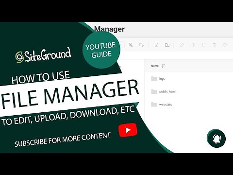 Using the File Manager on SiteGround Site Tools to Upload Download Zip and Unzip Files