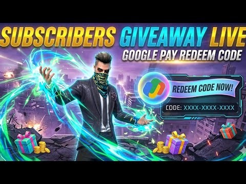 🔴 [ 30 RUPAY KA LIVE GOOGLE PAY REDEEM CODE 😱 || Free Fire Max ||