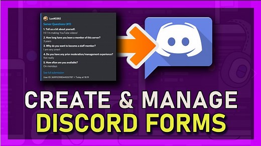 Create & Manage Forms on Discord! Easy Guide — Tech How