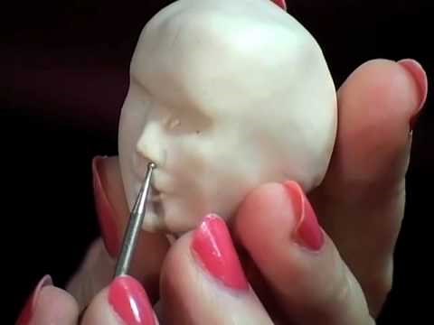 How To Sculpt Pretty Faces in Polymer Clay Tutorial (Highlight Reel)