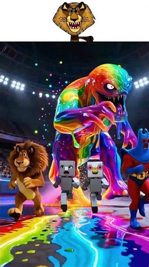 My Sprunki OC: Alex Madagascar – From paint battle 🎨 to rainbow monster chase 👾🌈