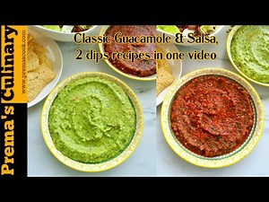 Easy Guacamole and Salsa Dip at home, just 6 main ingredients for classic and authentic Guacamole
