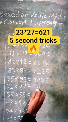🔥 2-Digit Multiplication in 5 Seconds | Same Tens Digit Vedic Maths Trick #multiplication