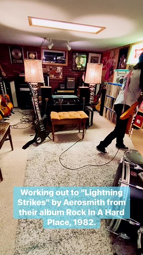 16K views · 400 reactions | Working out to “Lightning Strikes” by Aerosmith from their album Rock In A Hard Place, 1982. | Johnny Jetson | Facebook