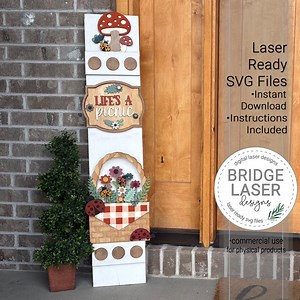 Summer Porch Leaner Sign Laser Cut File, Summer Interchangeable Porch Sign SVG, Holiday Porch Leaner Laser Cut Interchangeable Sign, Picnic - Etsy