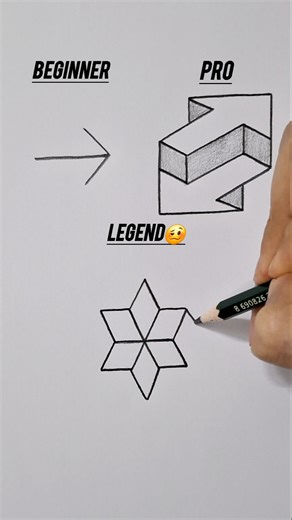 how to draw 3d arrow #drawing #shorts #art #youtubeshorts