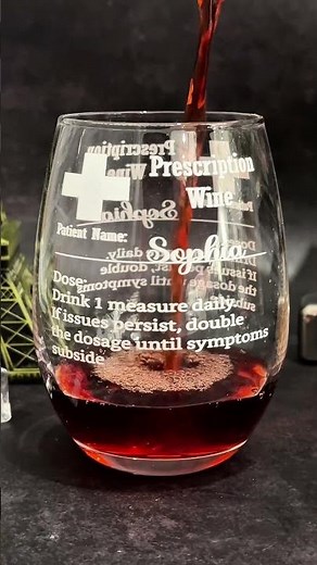 Wine Prescription | Personalized Stemless Wine Glass
