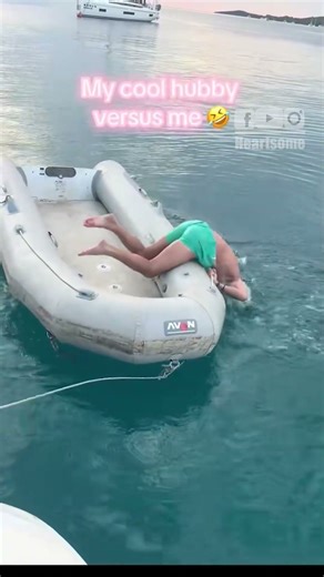 Wife vs Husband: The Funniest Dinghy Entry Battle Ever!|| Heartsome 💖