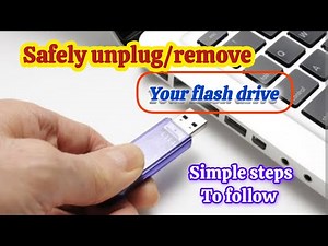 How To Safely REMOVE a USB DRIVE from your Computer/Laptop.