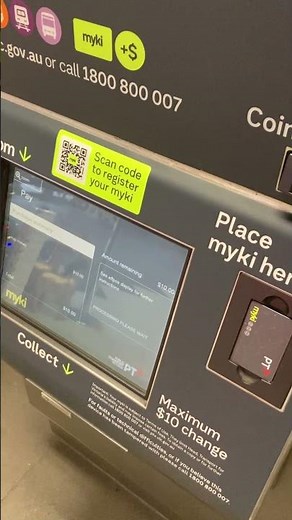 Topping Up #Myki Money Card at Full Feature Top Up Machine (ACS Expert 900) - #Melbourne #shorts