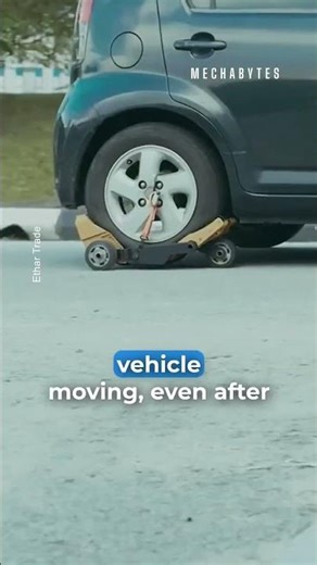 This Device Lets You Drive on a Flat!\n🎥: Ethar Trade / YT\n.\n.\n.\n.\n.\n.\n.\n.\n.\n.\n[run-flat tires,