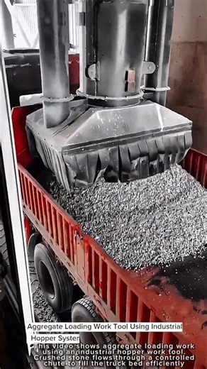 Aggregate Loading Work Tool Using Industrial Hopper System #worktool