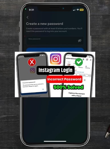 how to fix incorrect password on instagram | instagram login | instagram password incorrect problem