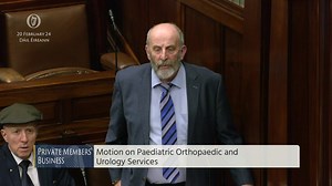 I spoke in the Dáil yesterday on the Motion on Paediatric Orthopaedic and Urology Services and appealed to the Minister to sort out this problem and ensure that children are not left suffering and waiting for vital treatment. | Danny Healy-Rae