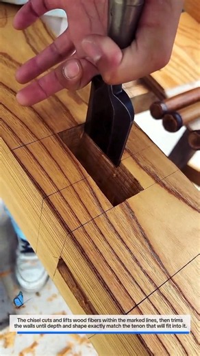 Hand‑Cutting a Mortise Joint with a Chisel