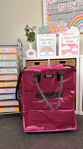225K views · 704 reactions | It’s never too late to get organized. Just take it from @learningwithkiki - “I don’t know how I ever went without this bag. If you’re a teacher or just love being organized, the Hulken bag is a lifesaver.” • Color: Beautyblender Pink • Size: Large • Dimensions: 20” x 16” x 26” / 50 x 40 x 66 cm | Hulken | Facebook