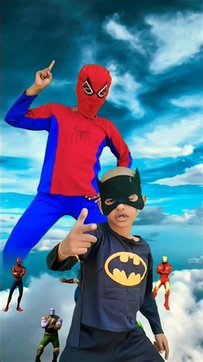 Spider-Man And Batman Dancing With Avengers #spiderman #marvel #spiderverse