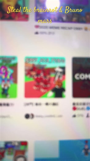 Steal the brainrot & Bruno mars