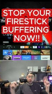 STOP your FIRESTICK BUFFERNG NOW! #Firestick #FireTV #stream #FirestickTips #fyp