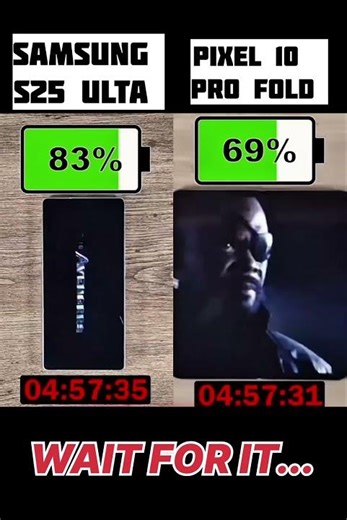 ⚡⚡Samsung S25 Ultra vs Google Pixel 10 Pro Fold 🔋 Battery Drain Test | Ultimate Battery King!! ⚡🔋