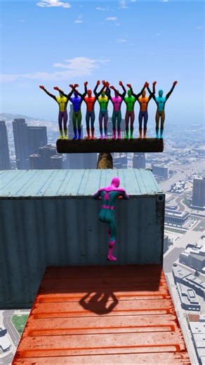 GTA 5 Epic Water Ragdolls Spiderman Jump/Fails Ep 2928 #shorts​