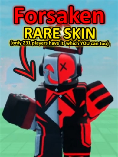 Forsaken RARE OBTAINABLE Skin Roblox — 231 Players Own It