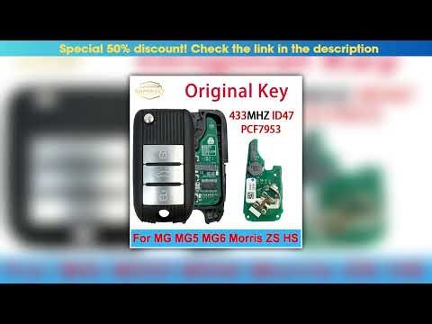New Arrival SUPERKEY Original for MG MG5 MG6 ZS HS Morris Garage 2017 - 2019 Keyless Go 433mhz ID47