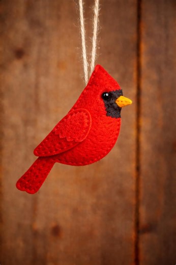Cardinal, PDF, Sewing PATTERN, Felt, Cute, Kids, Felt, Decor, Activity, Diy, Holiday, Gift, Fun, Bird, Ornament, Blue, Christmas, Jay, - Etsy Canada