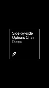 4.4K views · 42 reactions | Let's demo: Side-by-side options chain. See your full strategy in view. Options are risky and aren’t suitable for all investors. See the options disclosure document at bit.ly/2YGVFb8 | Robinhood | Facebook