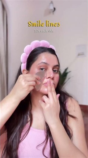 Gua Sha Tutorial for a Slim Face ✨🤍 #guasha #guashafacial #skincare #youtubeshorts #ytshorts