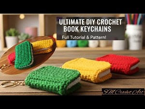 Crochet Book Keychain Tutorial 🦋 | Adorable & Quick Project for beginners 🧶