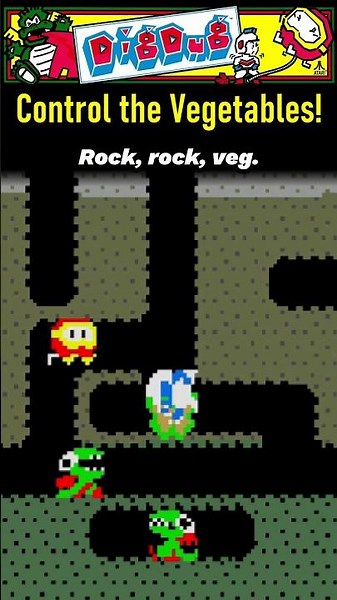 Dig Dug: Control the Bonus Vegetables with ROCKS! 🪨🪨🥕