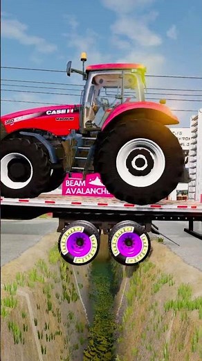 Trucks and Cars vs Speed Bumps #167 | BeamNG.drive