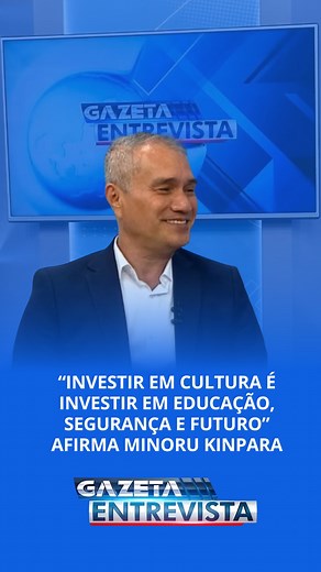 Asterio Moreira on Instagram: "No Gazeta Entrevista, o presidente da Fundação de Cultura Elias Mansour, Minoru Kinpara, destacou que investir em cultura não é gasto, é transformação social. Ao citar quadrilhas juninas, bandas, fanfarras e projetos culturais espalhados pelo Acre, ele ressaltou que a cultura ocupa a juventude, educa, gera oportunidades e contribui diretamente para a segurança e a cidadania. “Colocar dinheiro na cultura é investir, não jogar fora”, afirmou."
