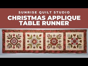 Christmas Applique Table Runner