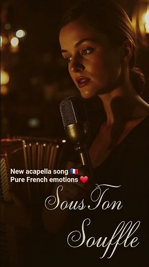 🇫🇷 Voix pure… juste l’émotion. 🇬🇧 Pure voice, pure feeling. ✨ #acapella #frenchsong
