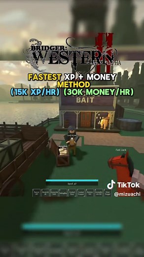 Fastest way to get XP in Bridger Western #bridgerwestern #xp#method #roblox #xyzbca