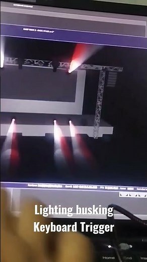 Daslight 4 busking using keyboard trigger Lightshow simulation