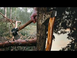 Sound of cutting a tree with an axe.FREE
