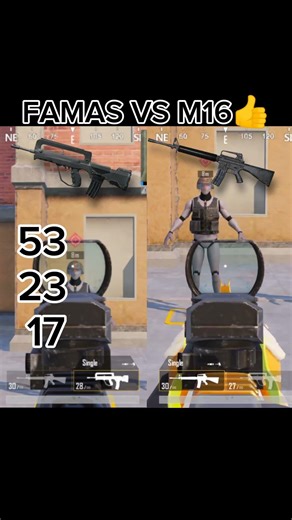 FAMAS VS M16👍 #pubg #pubgmobile #youtubeshorts #viral #viralvideo #shortvideo #shorts #short #bgmi
