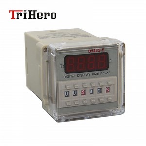 [Hot Item] Dh48s-S 0.1s-99 DC12V 24V AC110V 220V Achour Digital Display Twin Timer Time Delay Relay