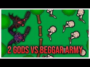 2 Gods VERSUS Beggar Army! (Thelast.io)