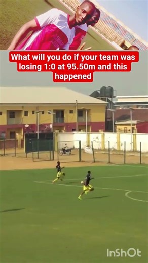 What will you do if your team was losing 1:0 at 95.50m and this happened?