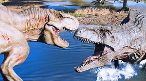 南方巨兽龙、霸王龙（REXY）—游戏：侏罗纪世界进化