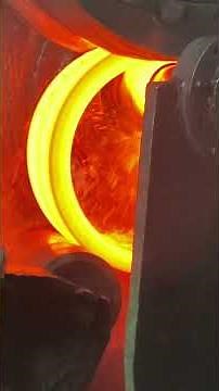 Inside the forging factory Hot Forging Process for Bearing Rings — Amazing Factory Skills #forging