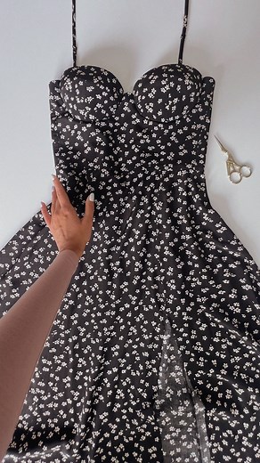 DariaPatternmaking.com | Upd.: A full tutorial of this dress on my YouTube channel is already live 🖤 Pattern: #RoseCafeBustierDress | Instagram