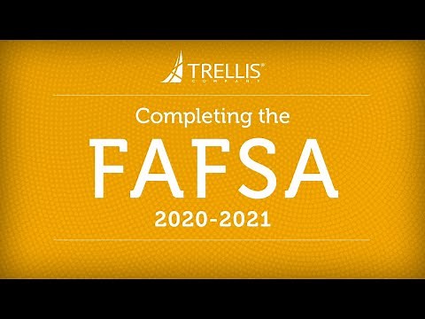 Completing the FAFSA 2020-2021
